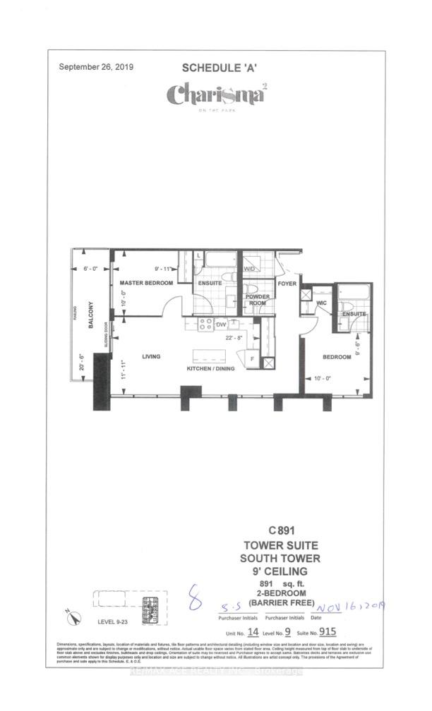 Photo 2 of Unit 915, 8960 Jane Street, Vaughan, Vellore Village — HOMEH