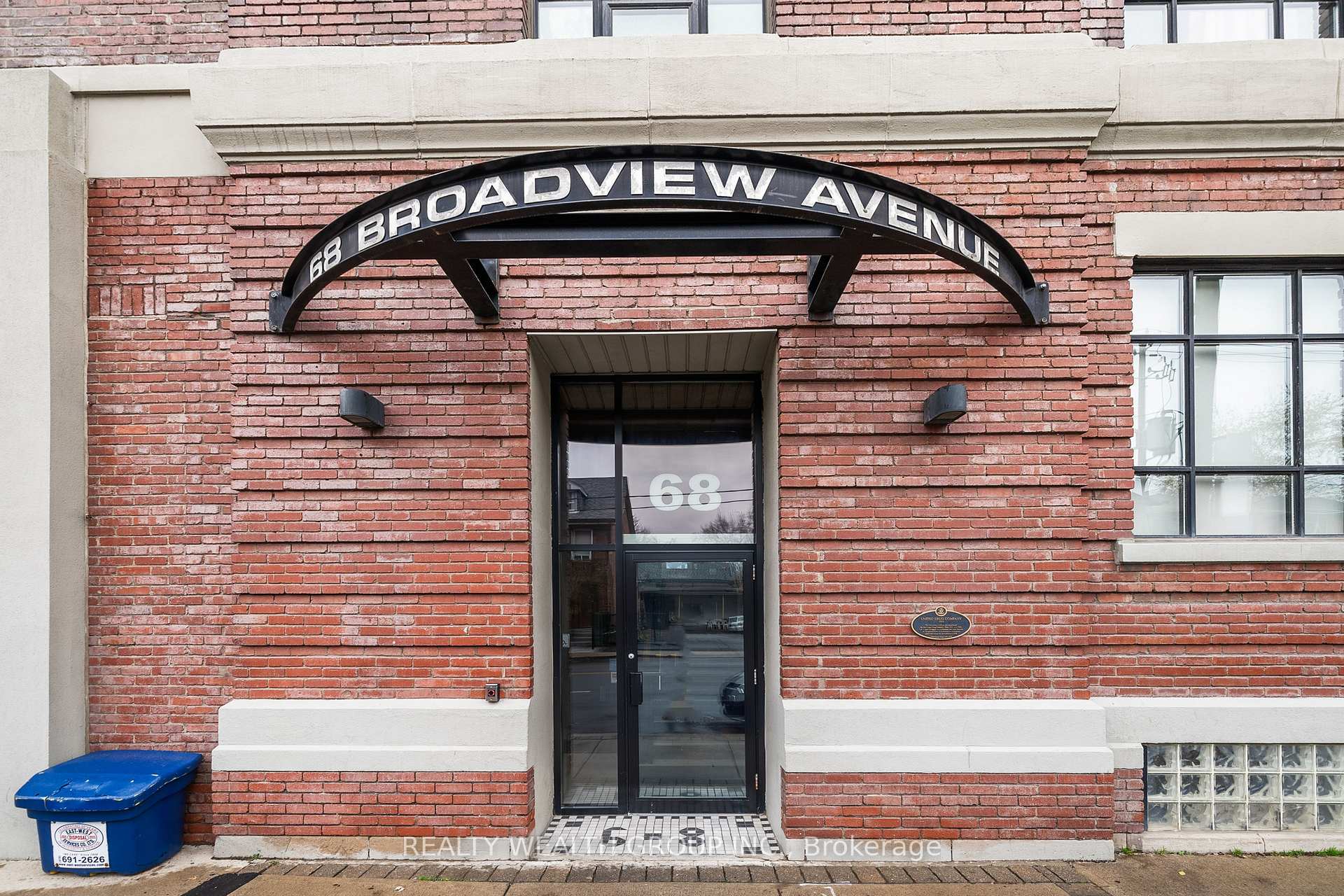 Front of Unit 507, 68 Broadview Avenue
