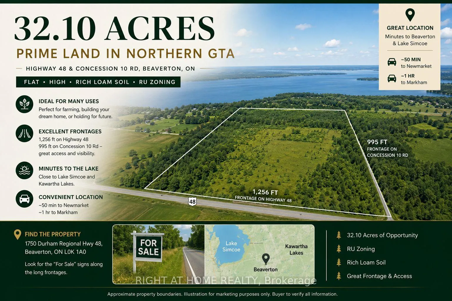 Photo 1 of PT LT6 Concession 10 Road, Brock, Beaverton — HOMEH