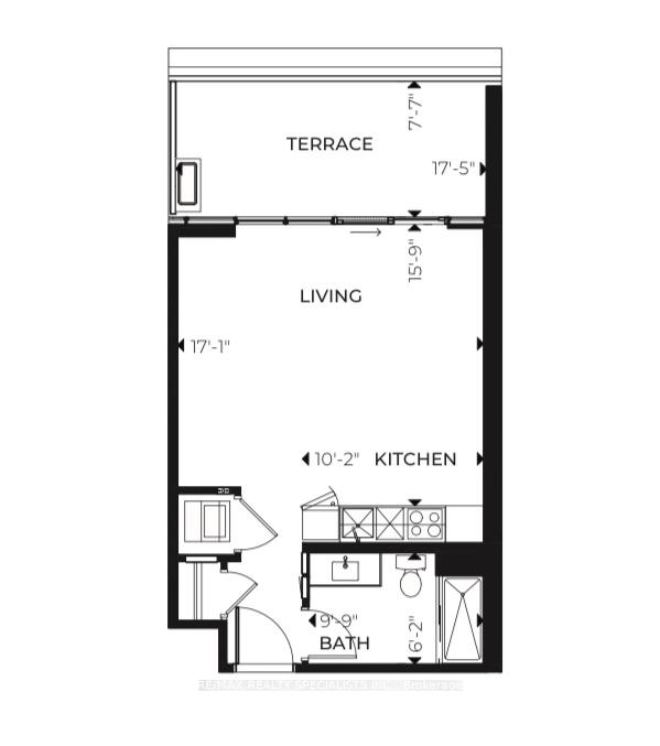 Front of Unit 1611, 741 King Street W