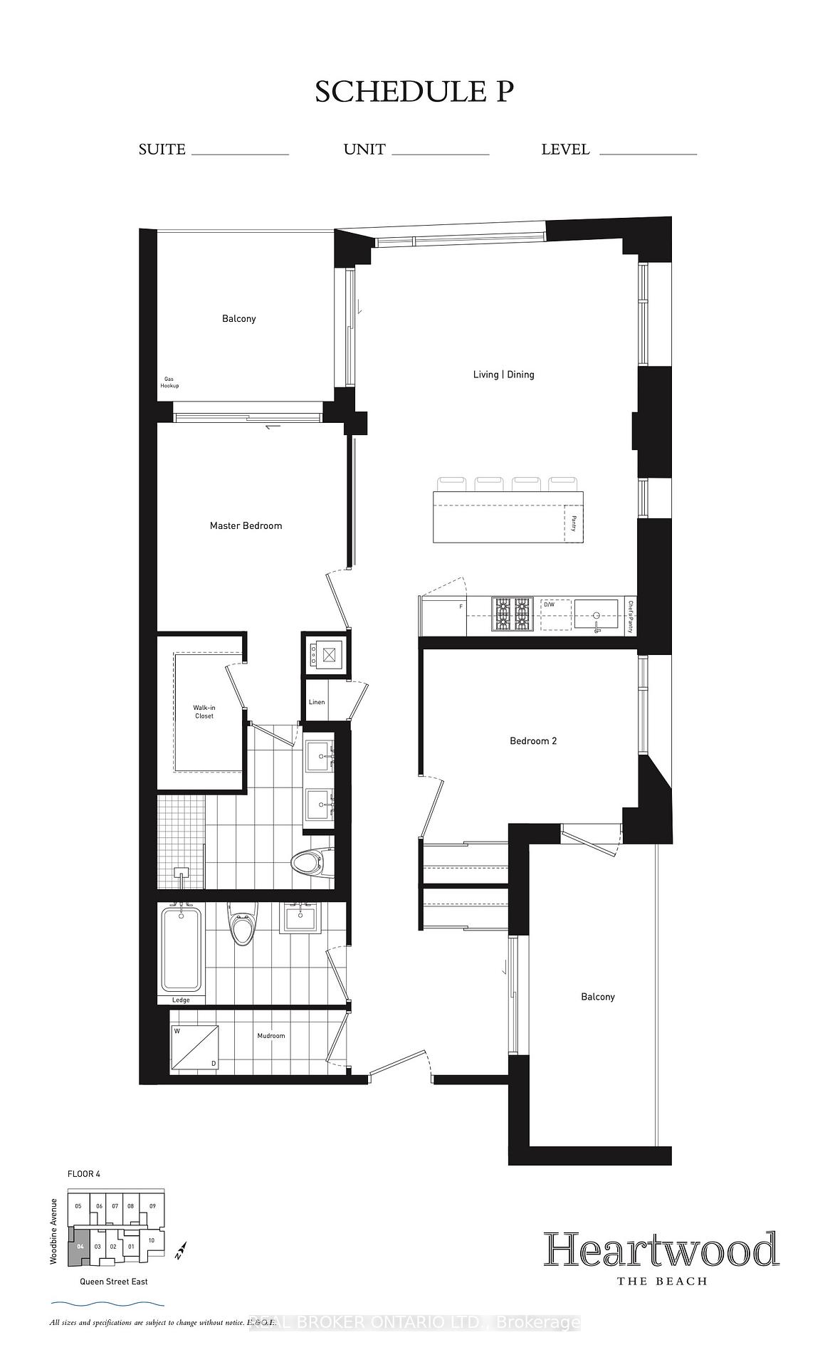 Photo 5 of Unit 404, 1888 Queen Street E, Toronto, The Beaches — HOMEH