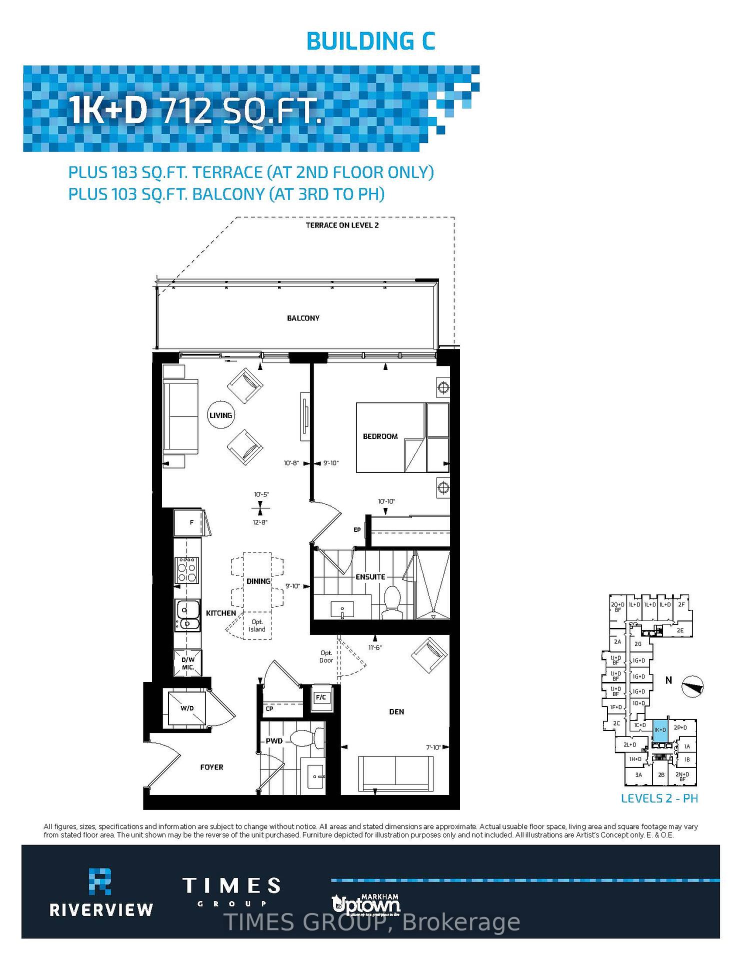 Photo 7 of Unit 831, 38 Water Walk Drive, Markham, Unionville — HOMEH
