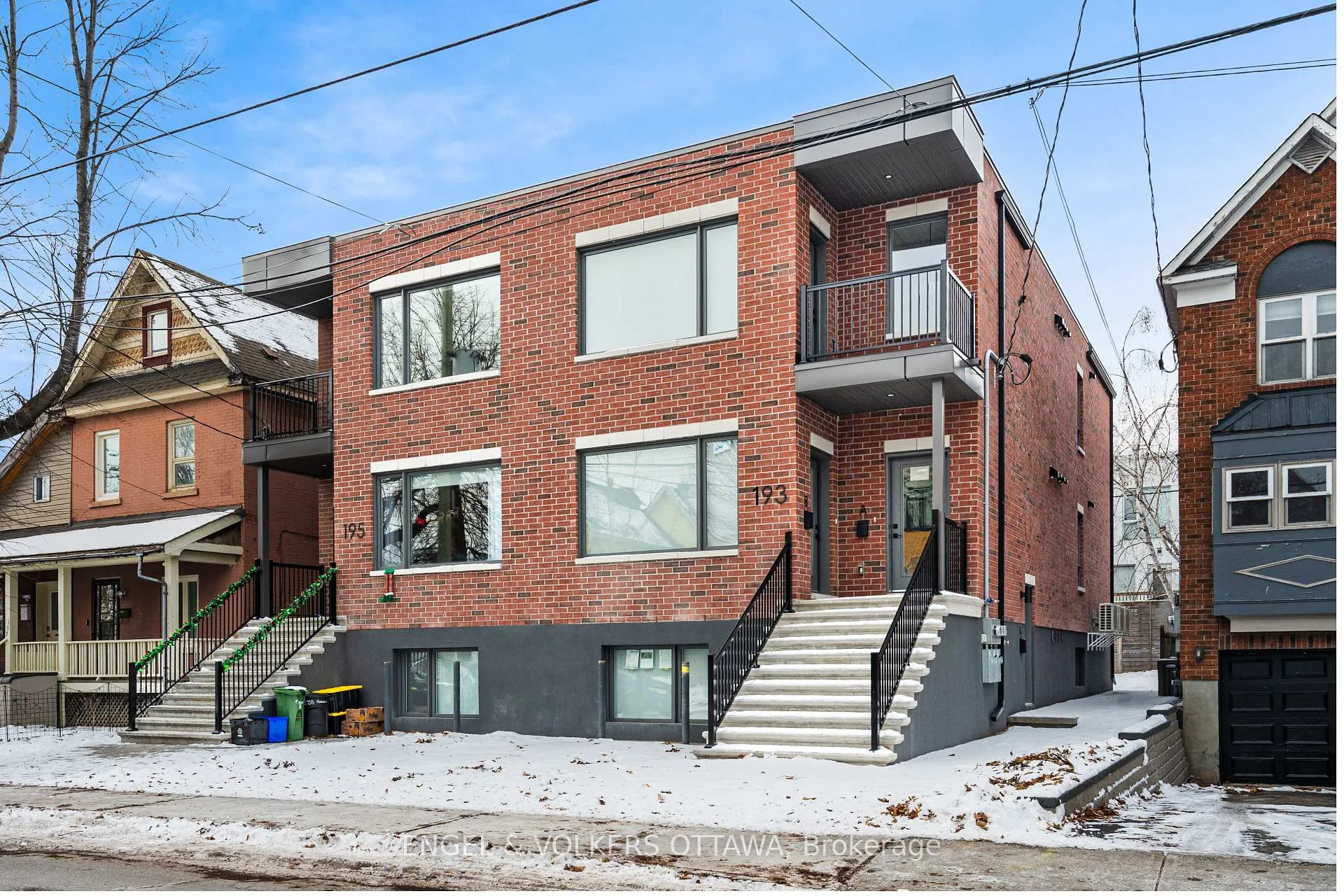 Front of Unit C, 193 Hopewell Avenue
