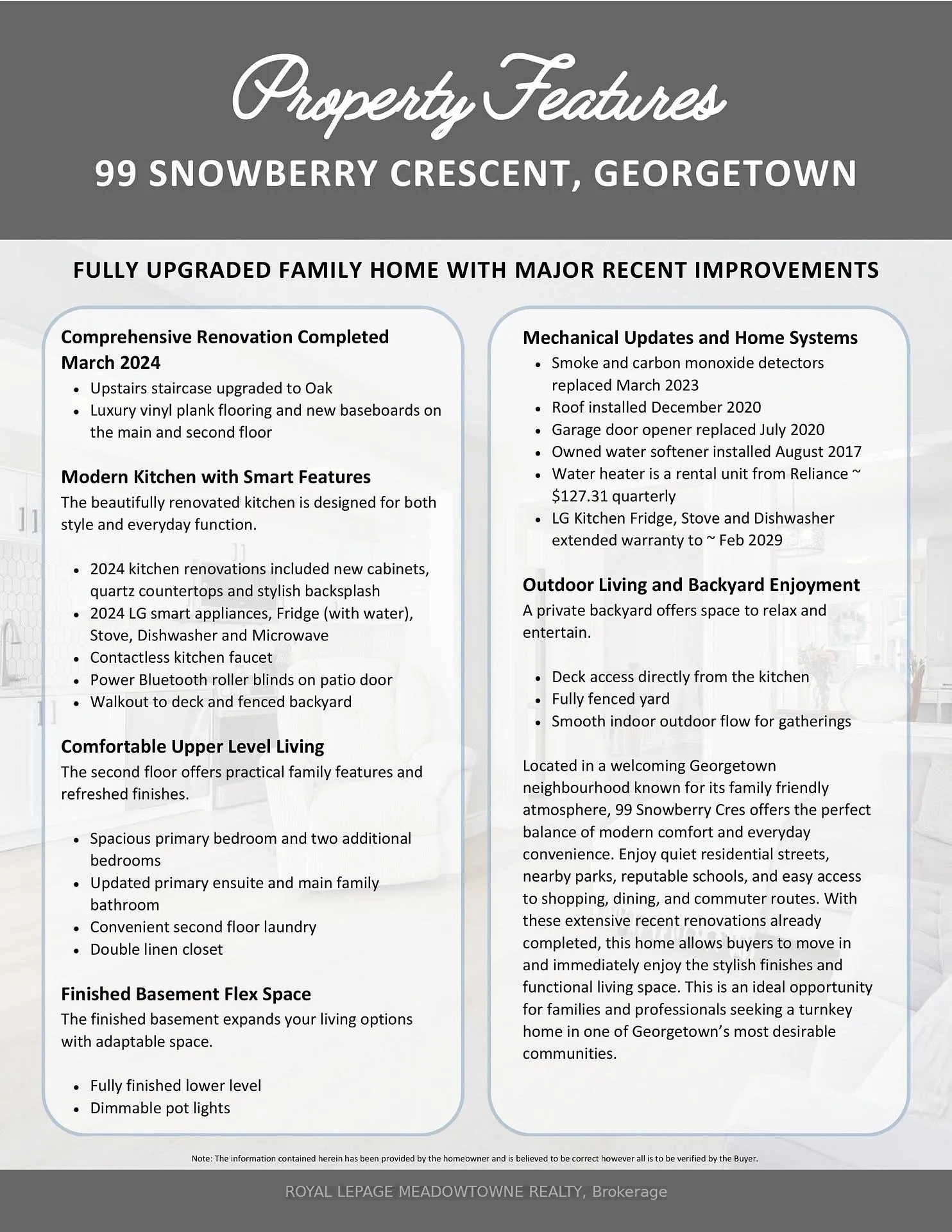 Photo 5 of 99 Snowberry Crescent, Halton Hills, Georgetown — HOMEH