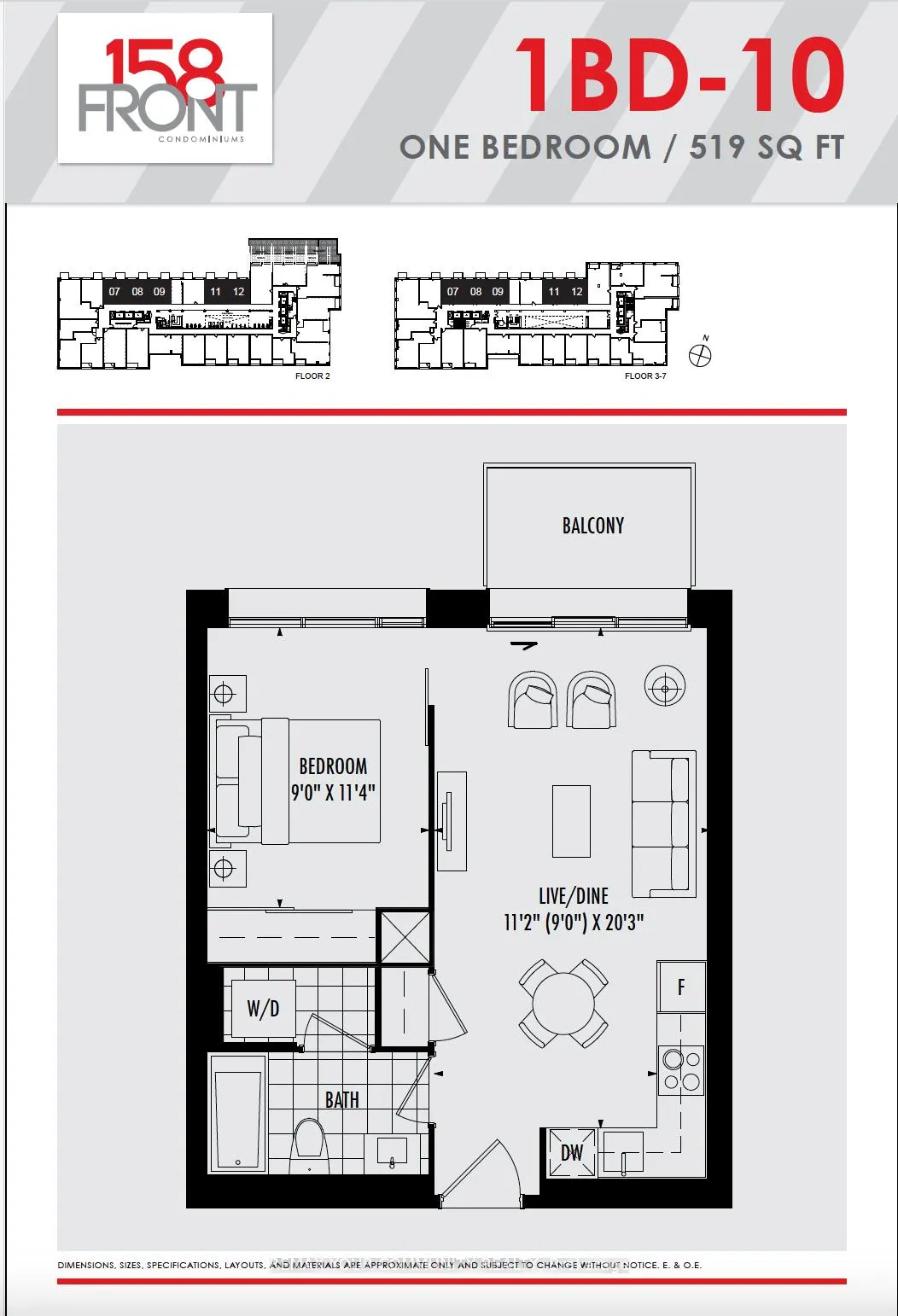 Front of Unit 608, 158 Front Street