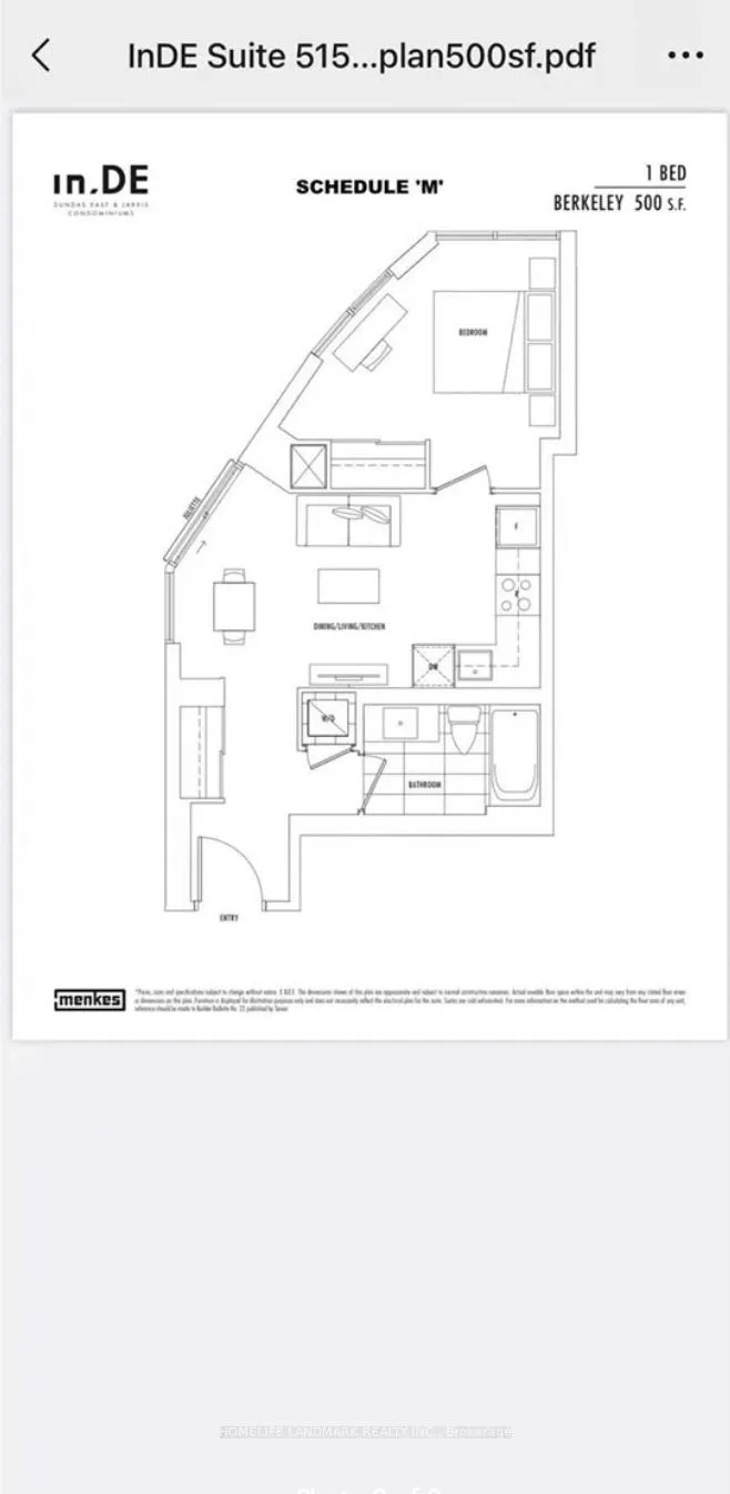 Photo 2 of Unit 515, 219 Dundas Street E, Toronto, Church-Yonge Corridor — HOMEH