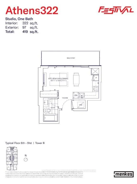 Front of Unit 3112, 195 Commerce Street