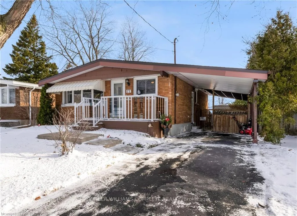 Front of 77 Lawfield Drive