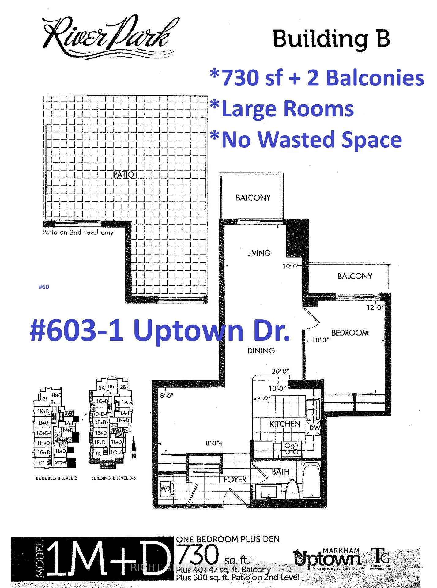 Photo 1 of Unit 603, 1 Uptown Drive, Markham, Unionville — HOMEH