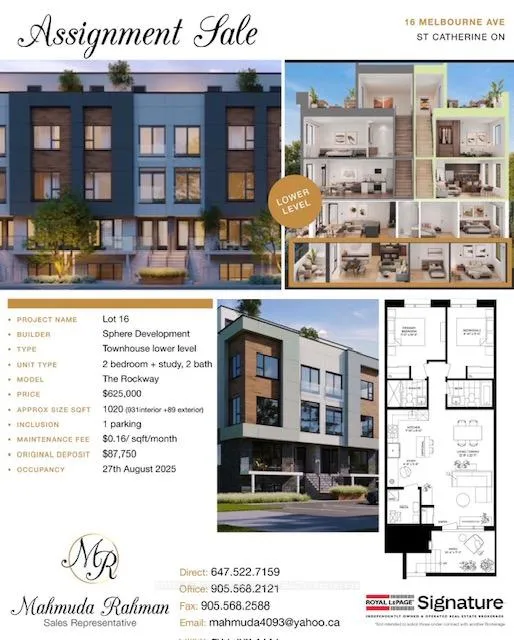 Front of Unit 105A, 16 Melbourne Avenue