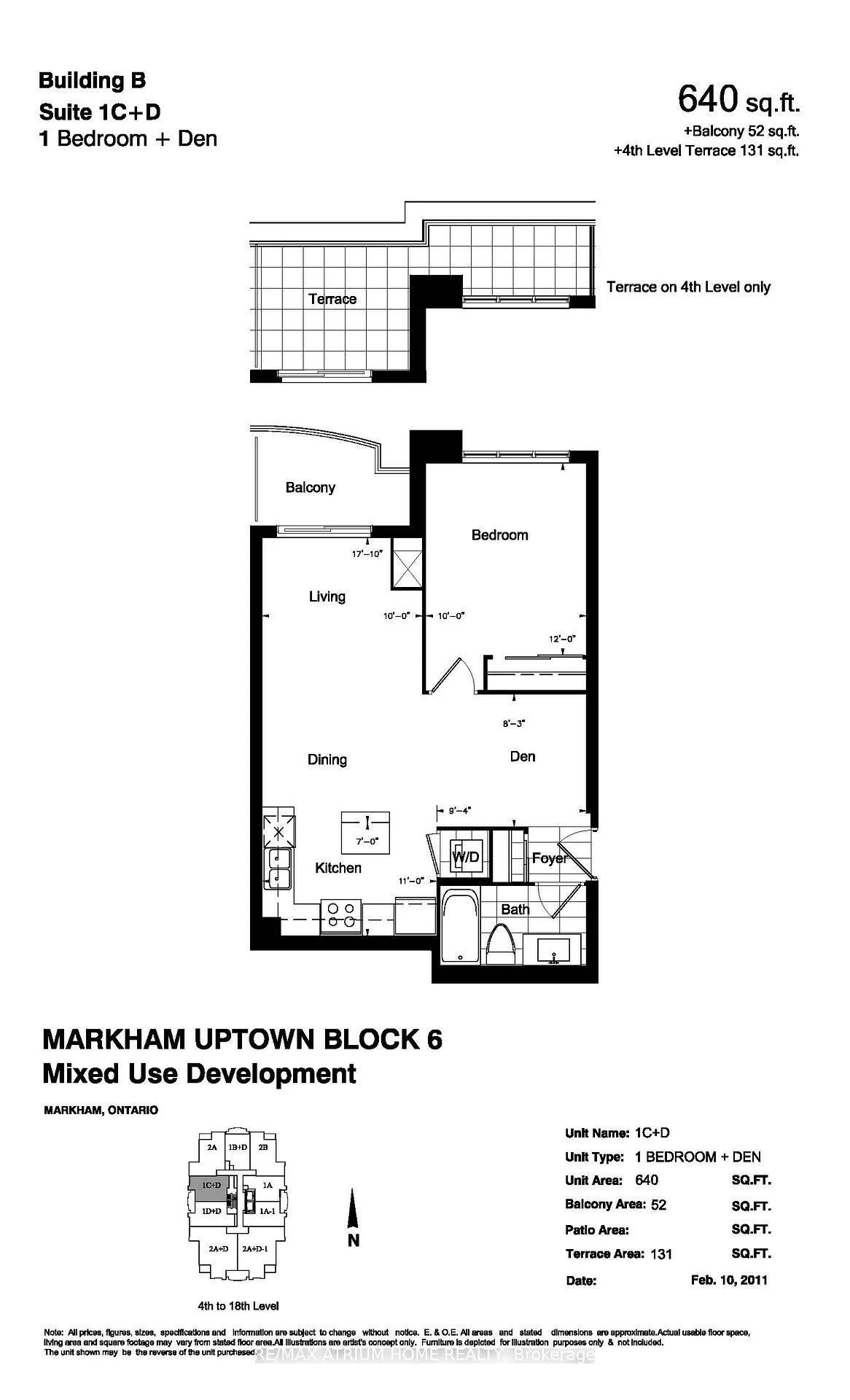 Photo 6 of Unit 1206, 1 Uptown Drive, Markham, Unionville — HOMEH