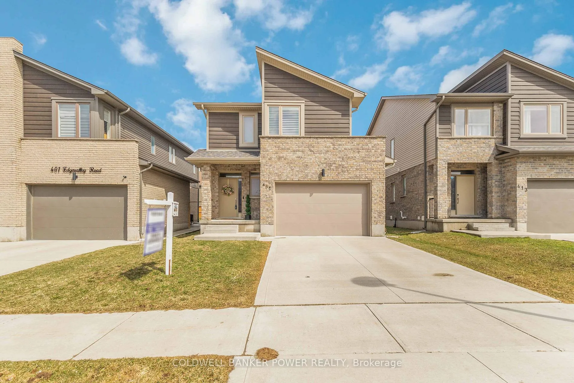 Front of 405 Edgevalley Road