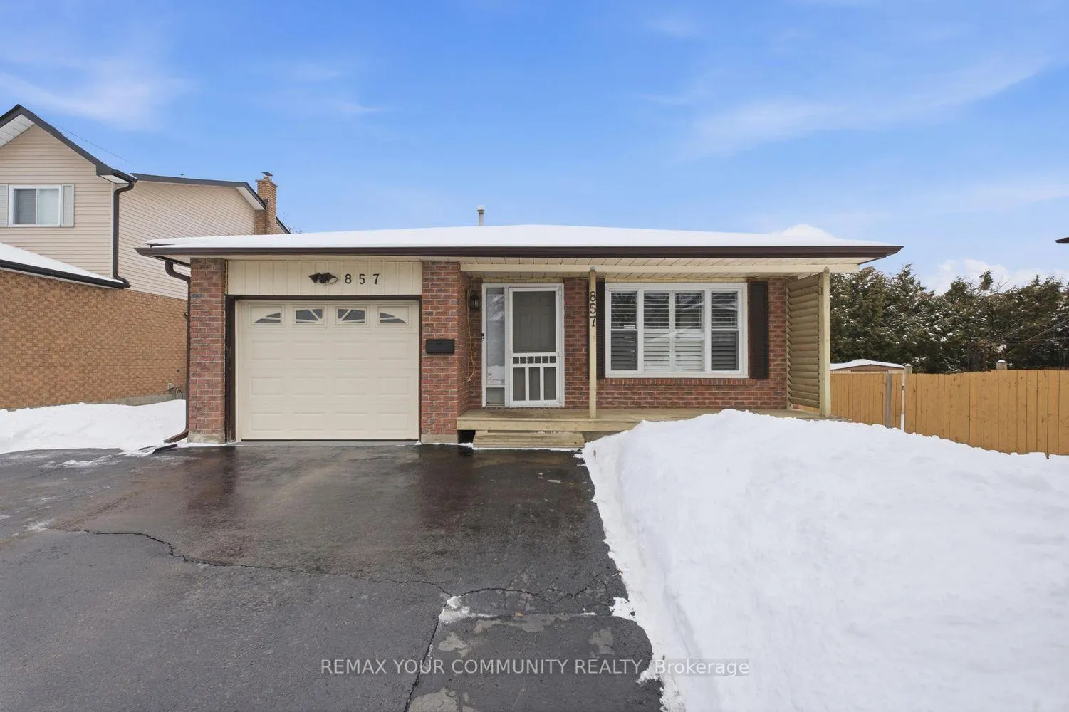 Front of 857 Copperfield Drive