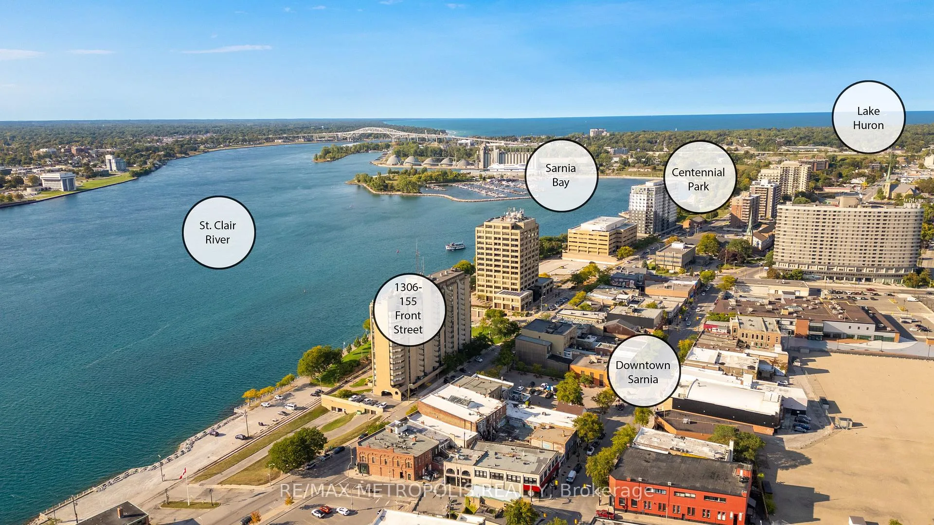 Photo 21 of Unit 1306, 155 Front Street N, Sarnia — HOMEH