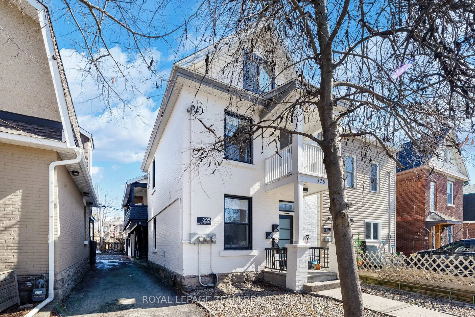 Front of Unit B, 325 Hinchey Avenue