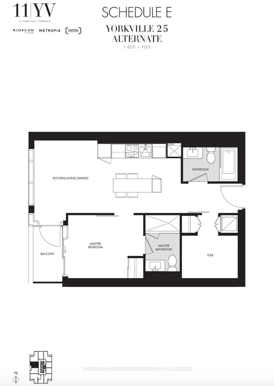 Front of Unit 5801, 11 Yorkville Avenue