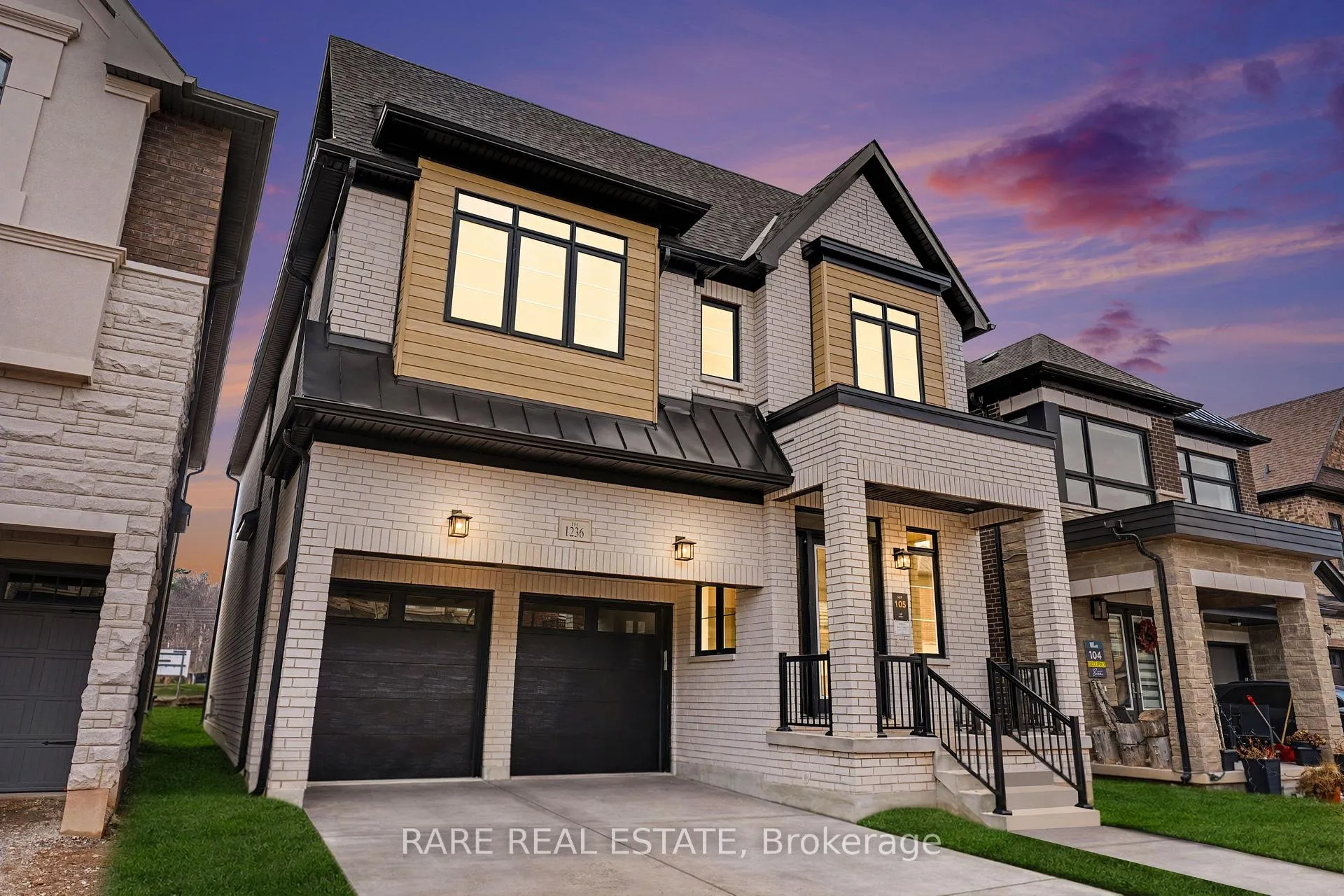 Front of 1236 Queens Plate Road W