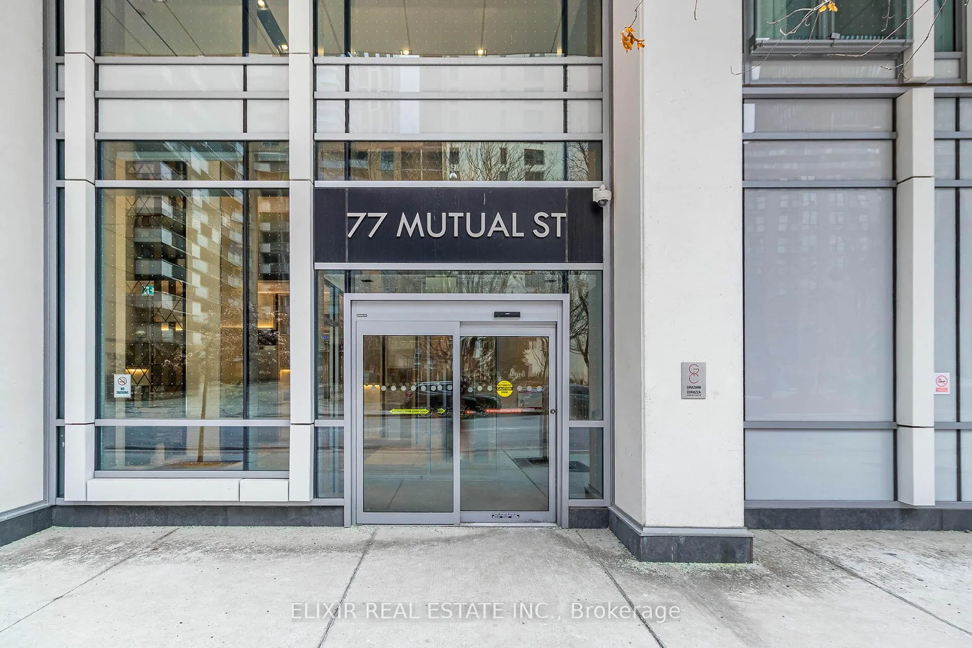 Front of Unit 1610, 77 Mutual Street
