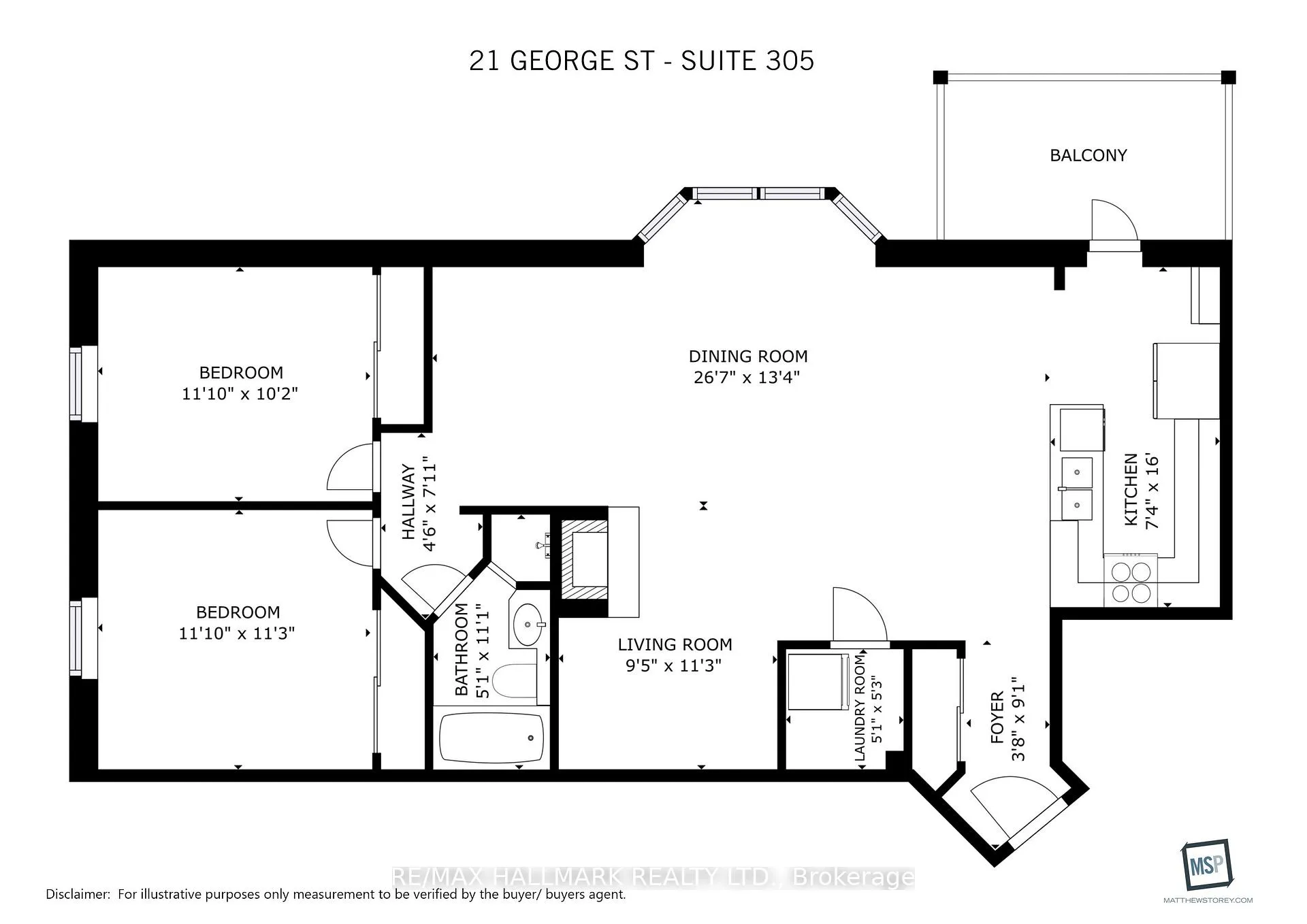 Photo 23 of Unit 305, 21 George Street, Aurora, Aurora Village — HOMEH