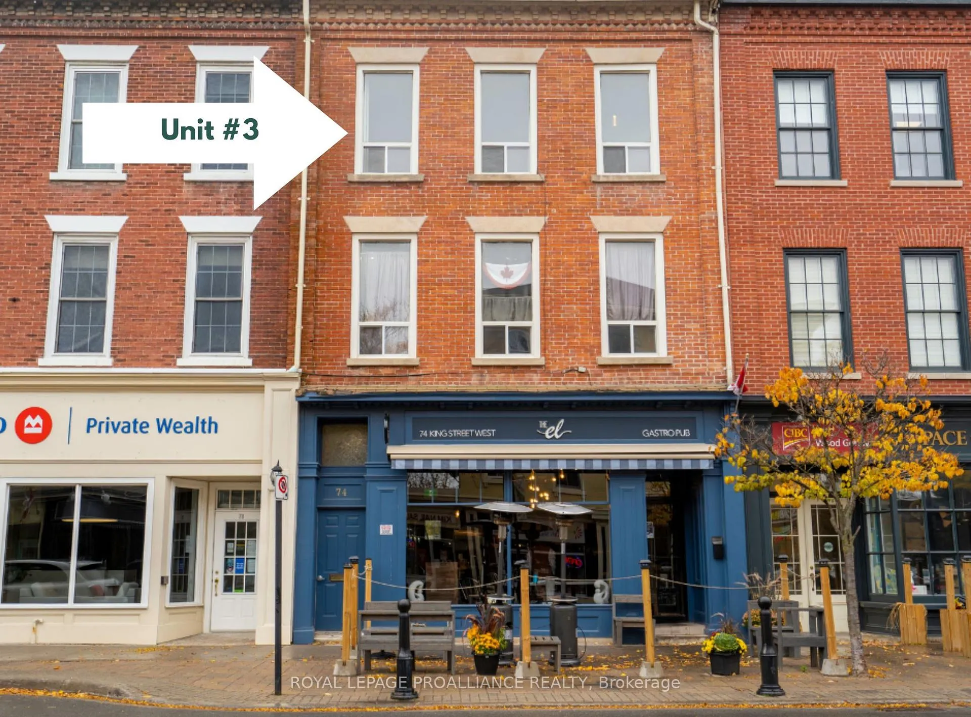 Front of Unit Unit 3, 74 King Street W
