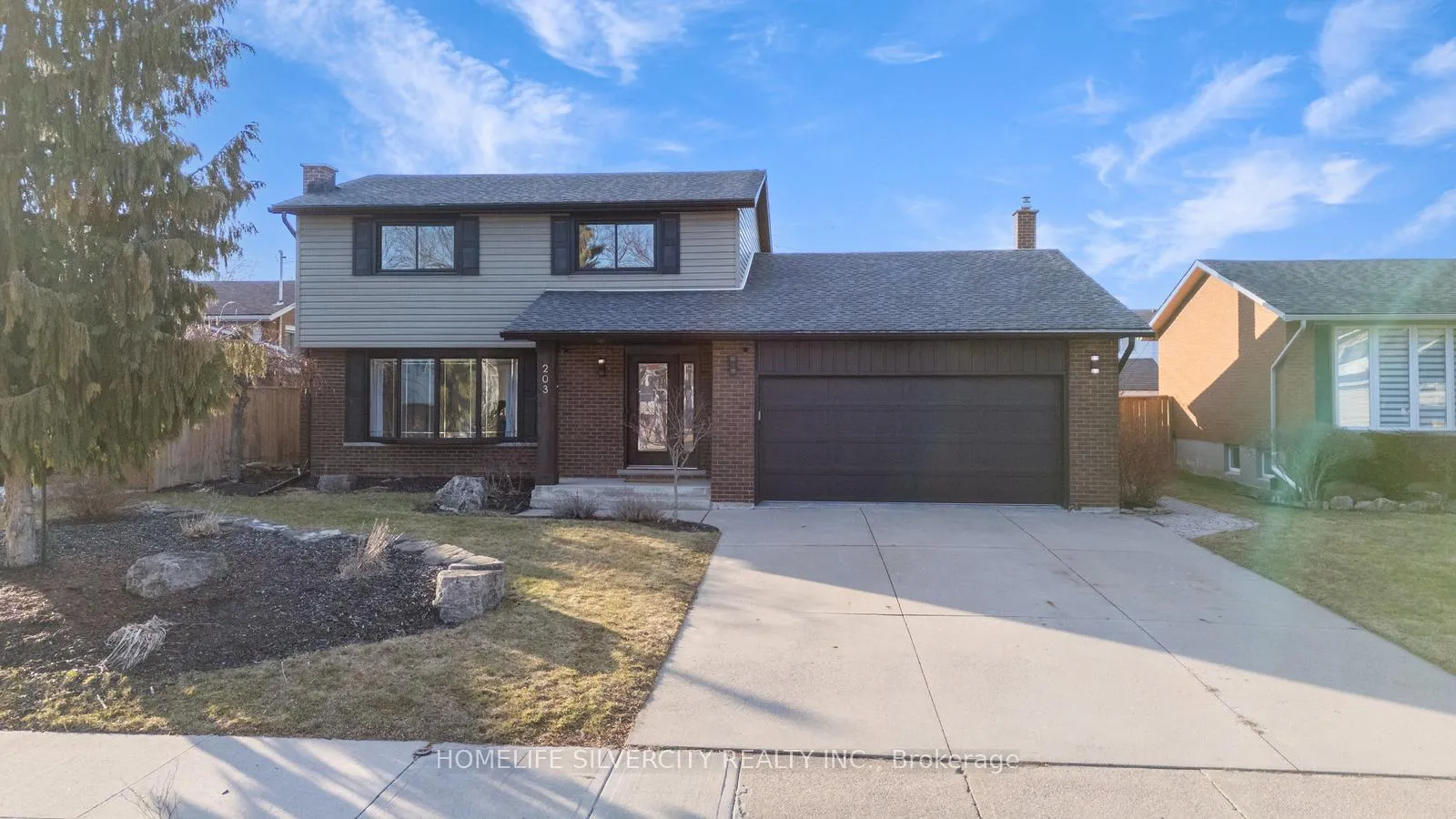 Front of 203 Montmorency Drive