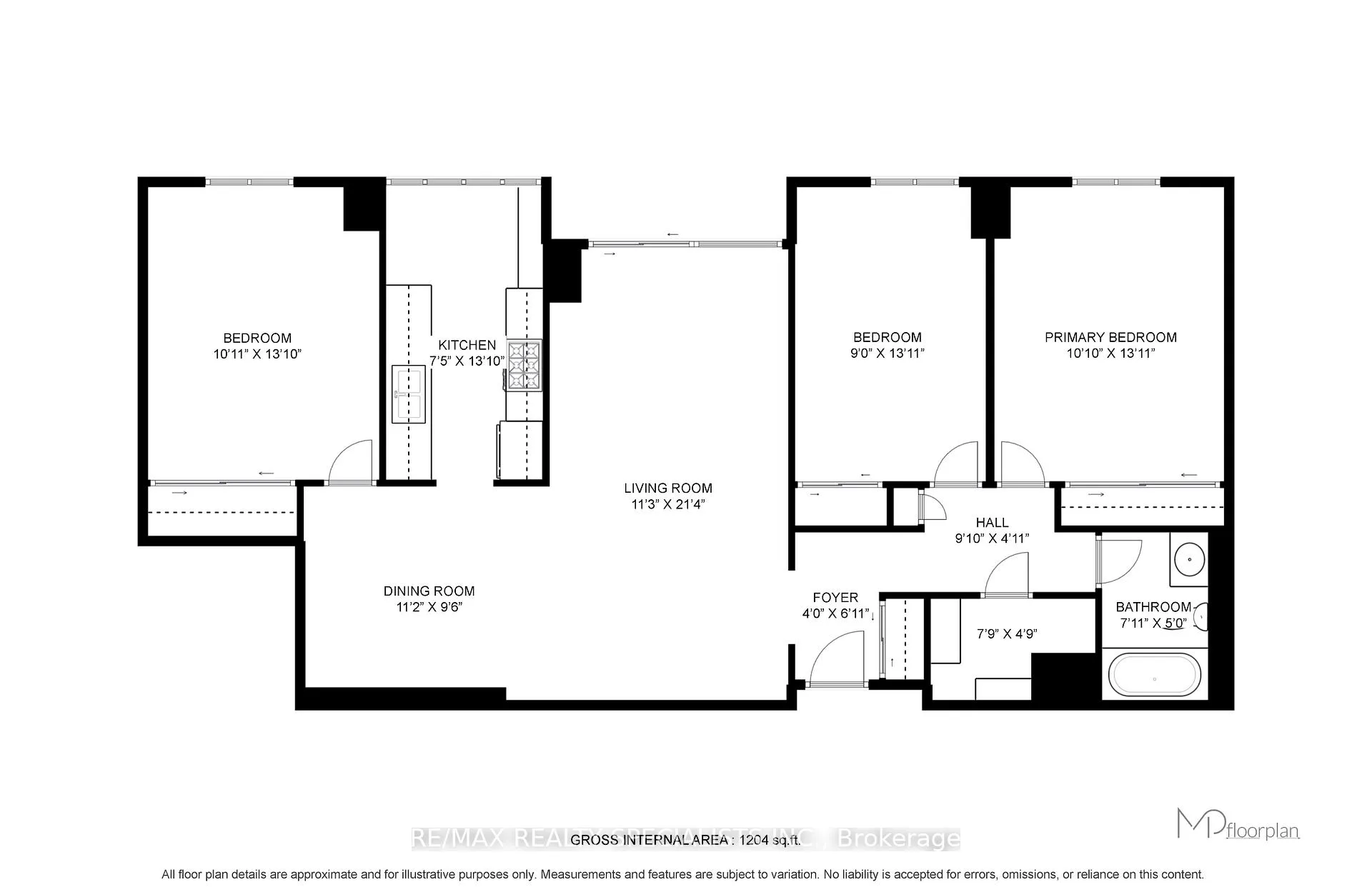 Photo 4 of Unit 1507, 21 Knightsbridge Road, Brampton, Queen Street Corridor — HOMEH