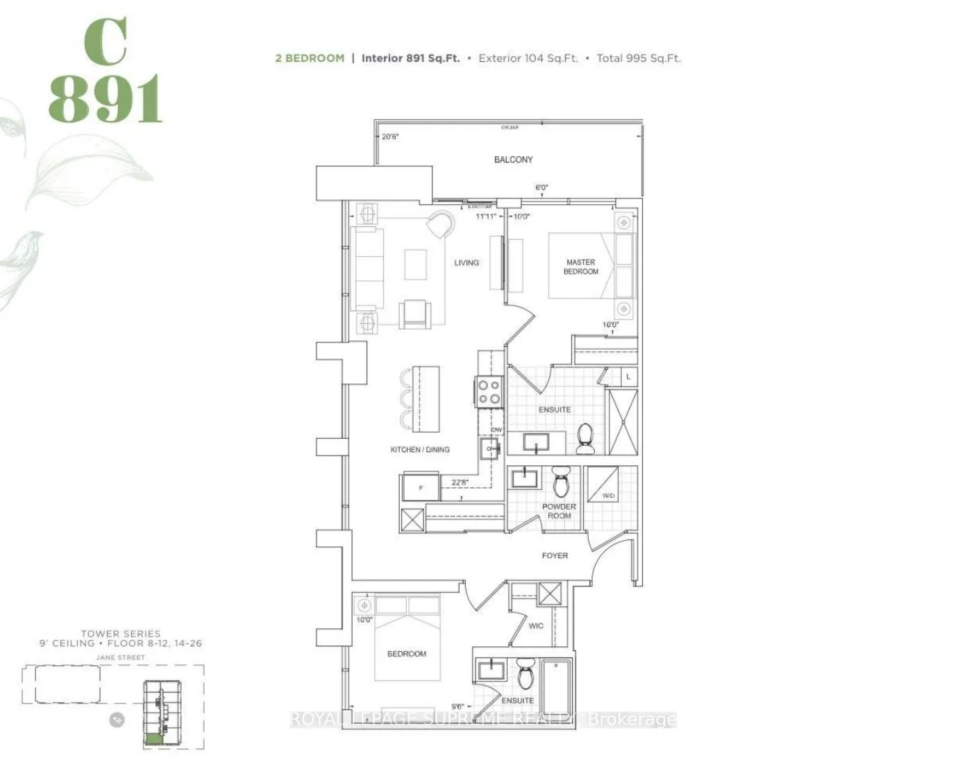Photo 4 of Unit 1915, 8960 Jane Street, Vaughan, Vellore Village — HOMEH