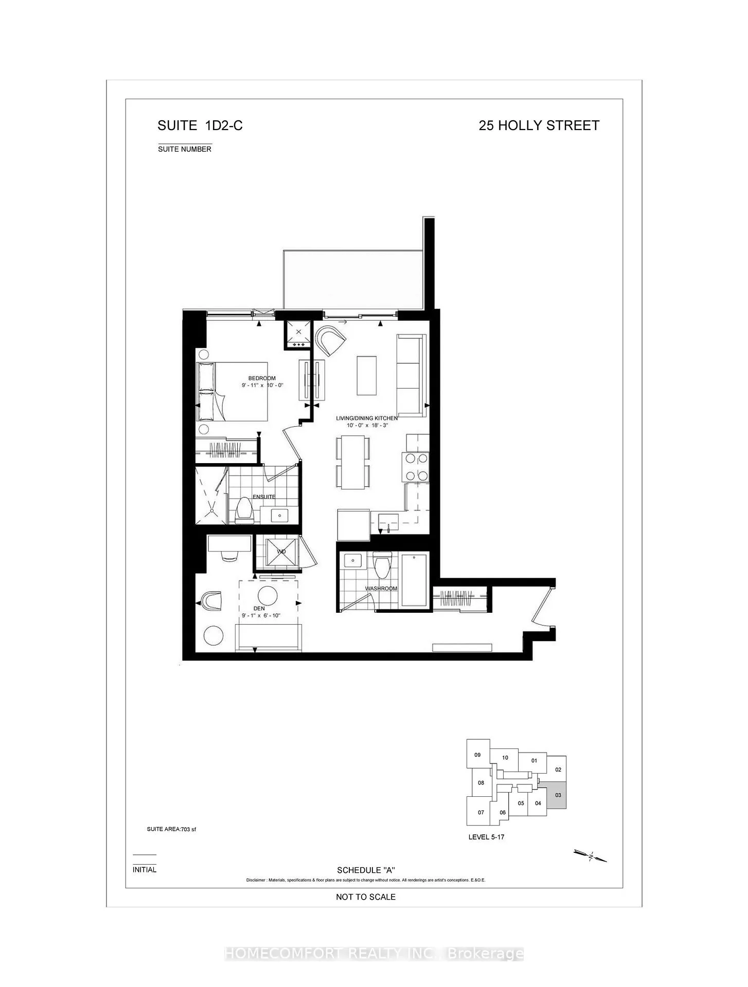 Photo 8 of Unit 1003, 25 Holly Street, Toronto, Mount Pleasant West — HOMEH