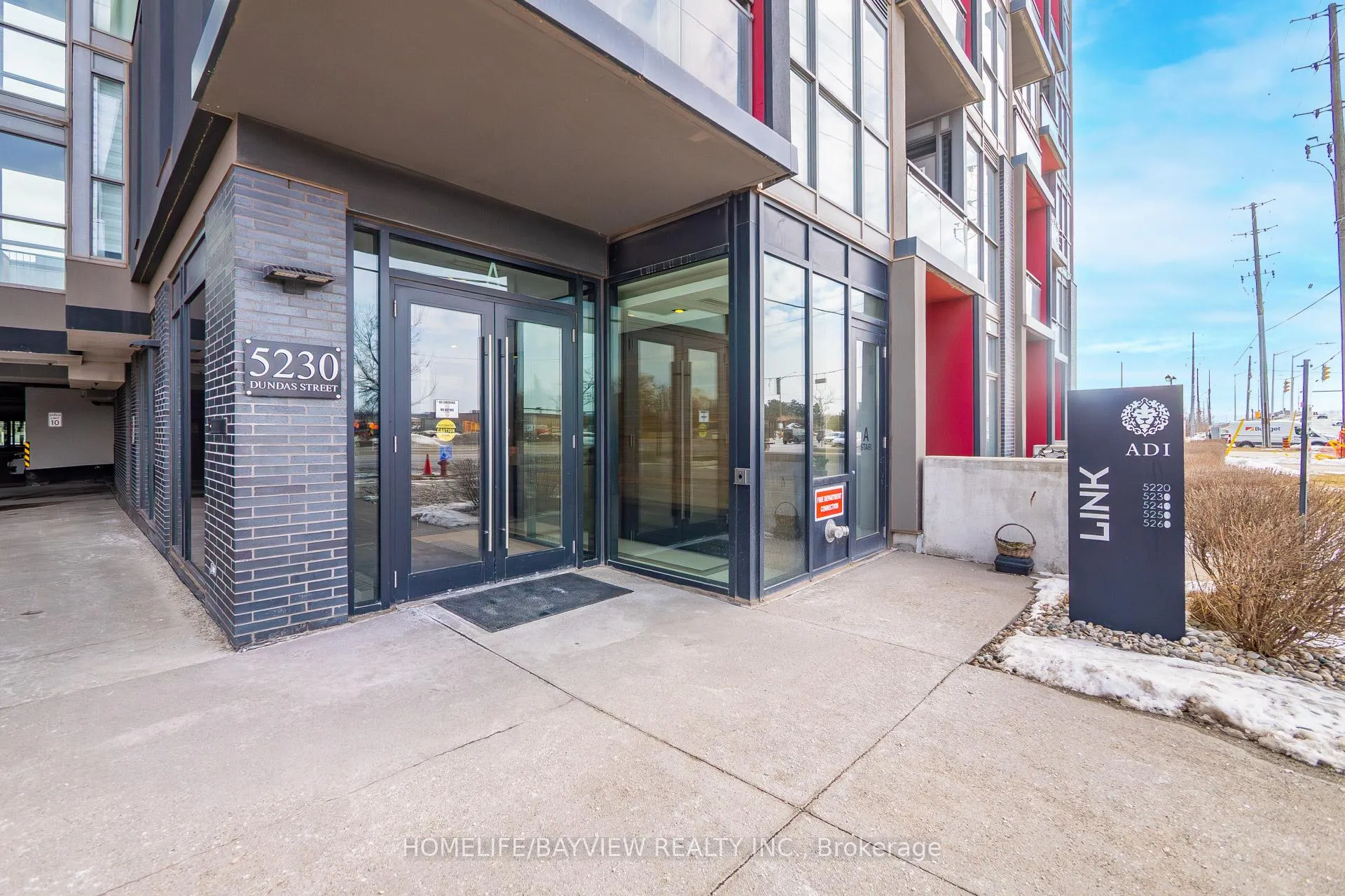 Front of Unit A207, 5230 Dundas Street