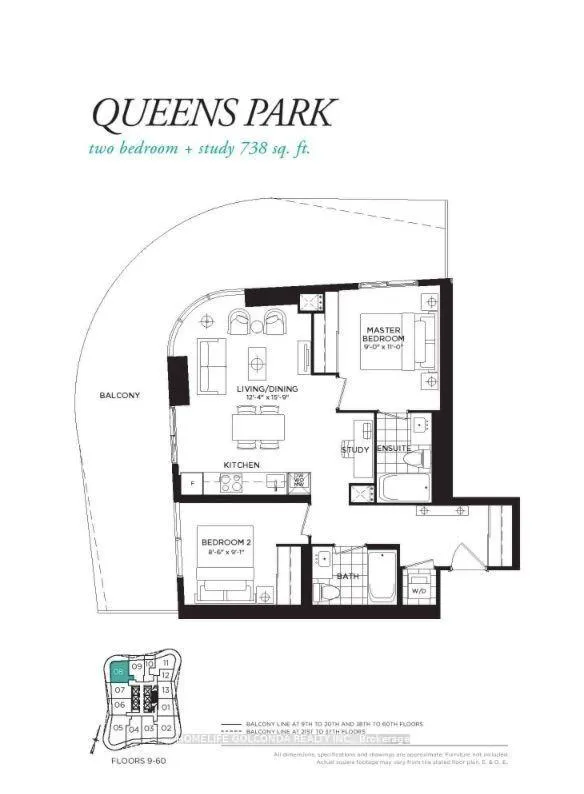 Photo 3 of Unit 2408, 11 Wellesley Street W, Toronto, Bay Street Corridor — HOMEH