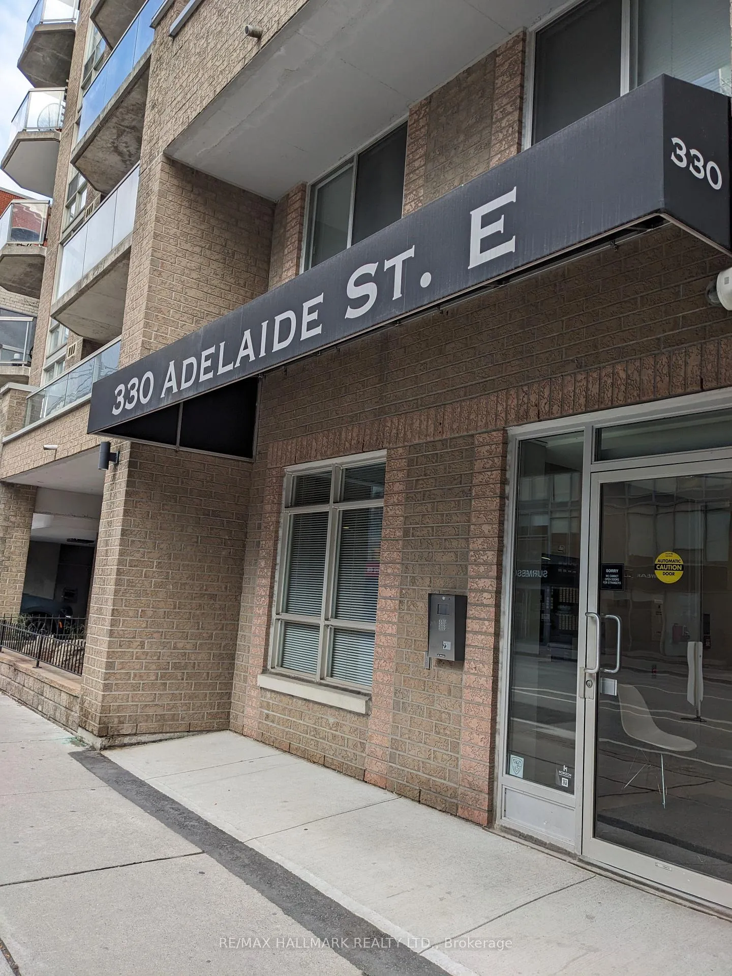 Front of Unit Ph07, 330 Adelaide Street E