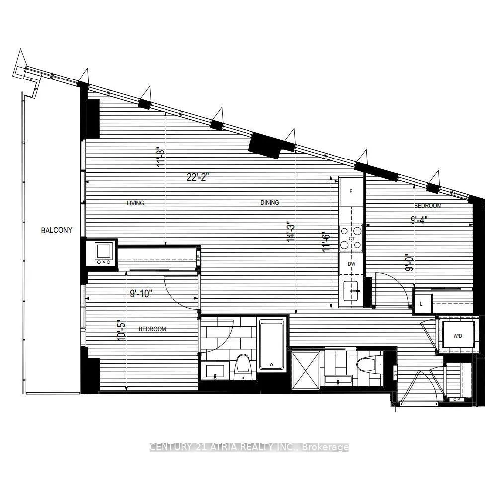 Photo 8 of Unit 1407, 575 Bloor Street E, Toronto, North St. James Town — HOMEH