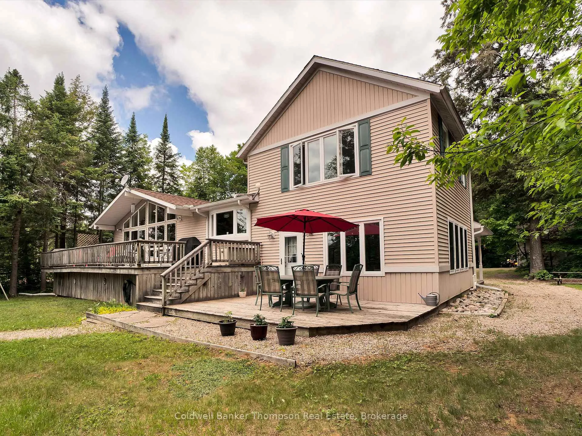 Front of 1070 Grass Lake Road