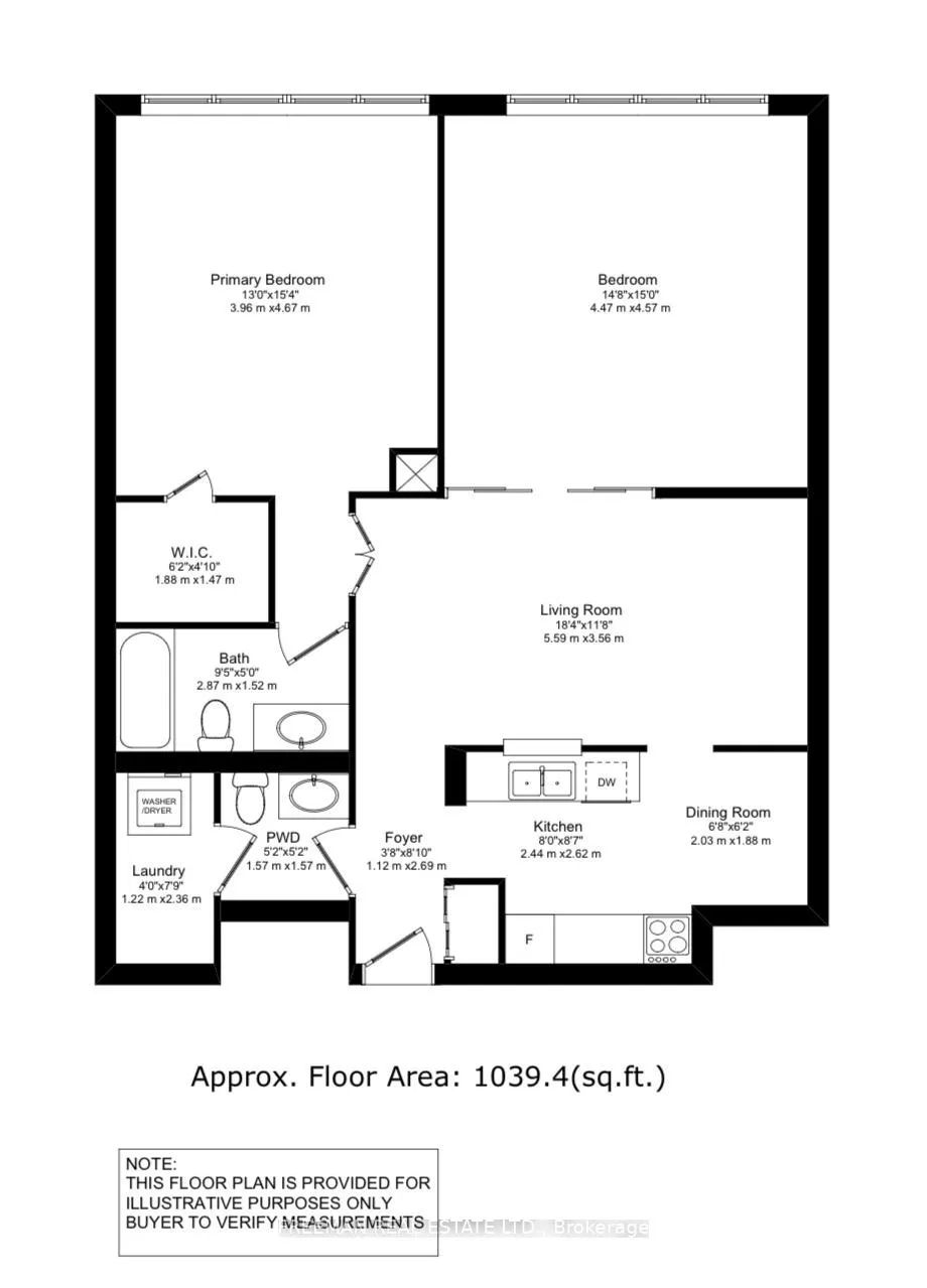 Front of Unit 2405, 633 Bay Street
