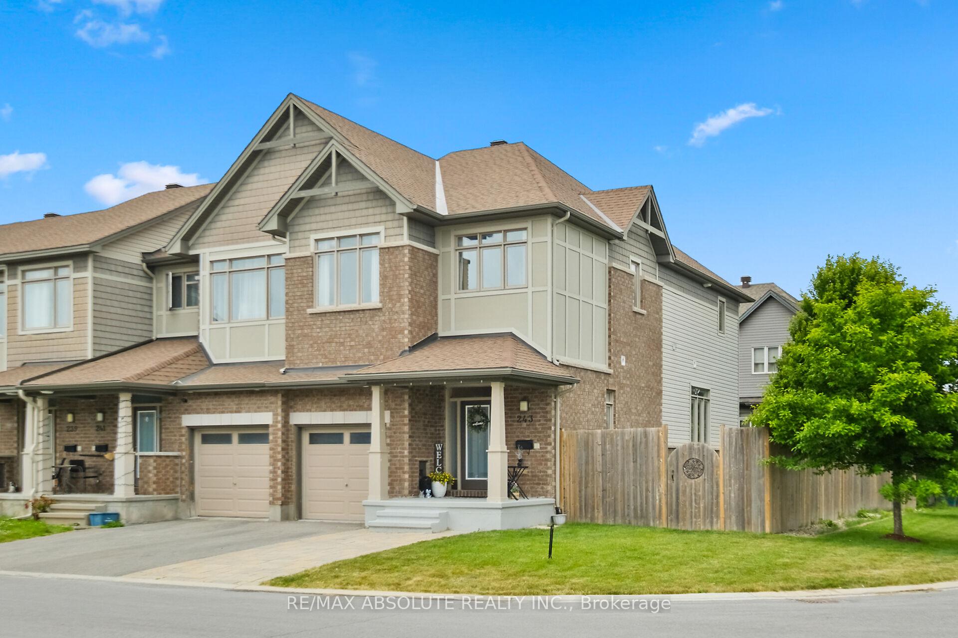 Photo 1 of 243 Overberg Way, Ottawa, Kanata - Emerald Meadows/Trailwest — HOMEH