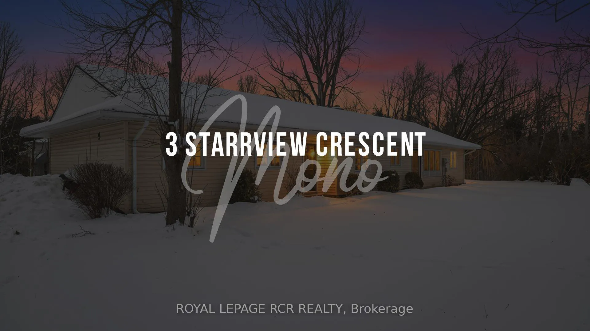 Front of 3 Starrview Crescent