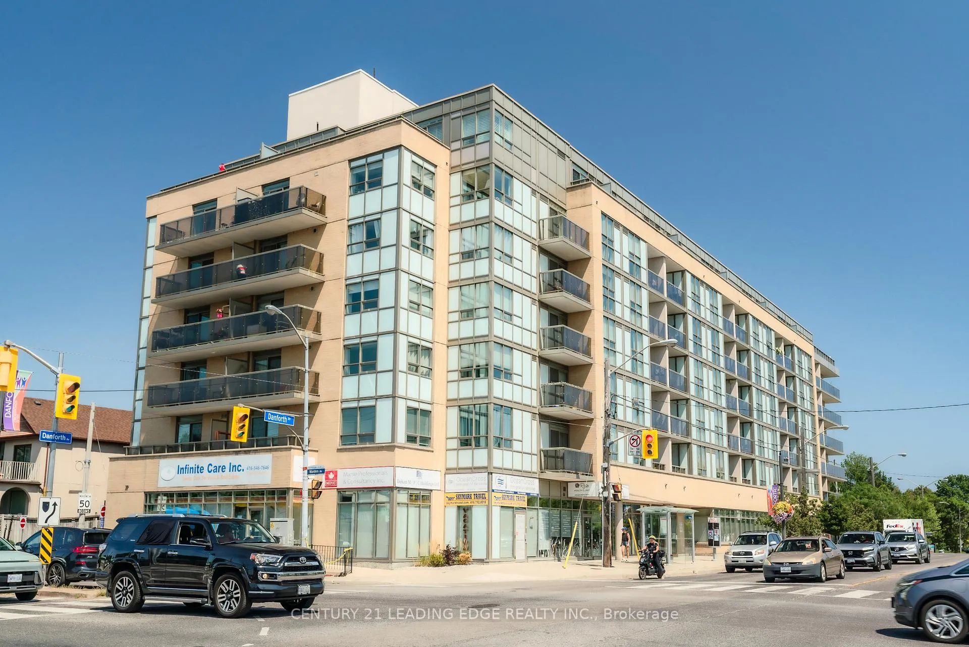 Front of Unit 611, 3520 Danforth Avenue