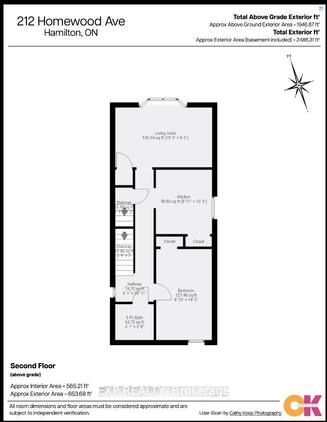 Photo 20 of Unit Upper, 212 Homewood Avenue, Hamilton, Kirkendall — HOMEH