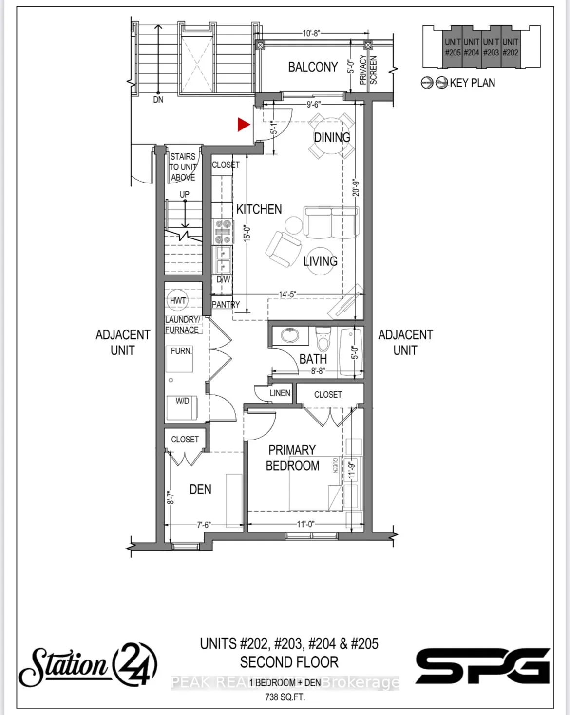 Front of Unit 202, 600 Norfolk Street