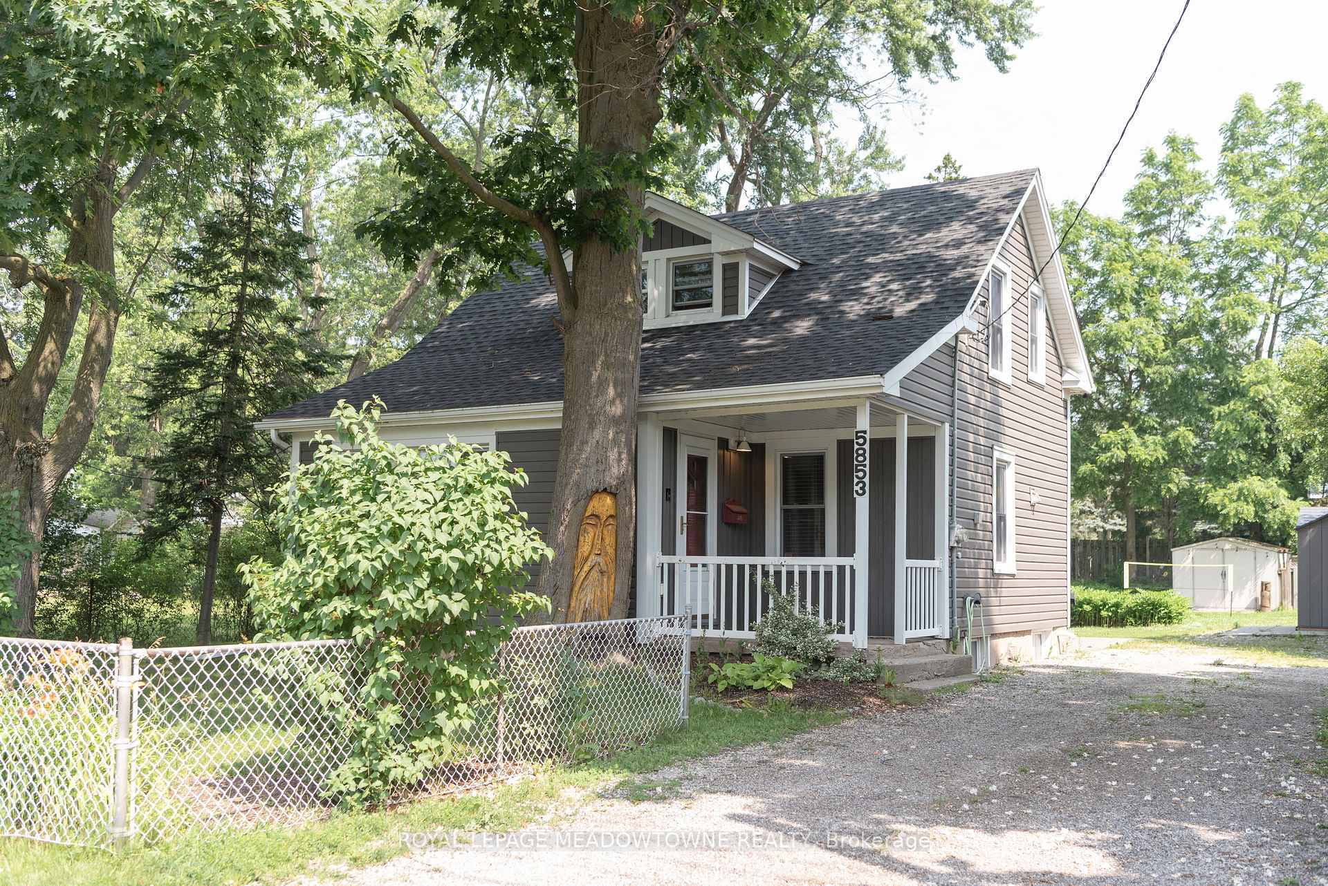 Front of 5853 Mcleod Road