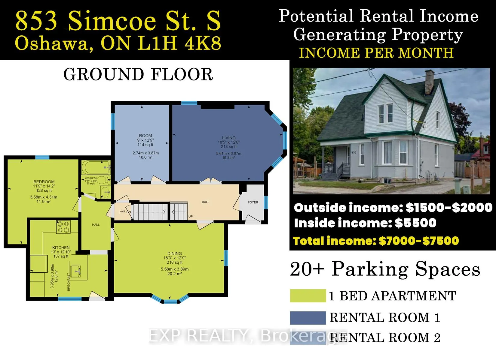 Photo 1 of 853 Simcoe Street S, Oshawa, Lakeview — HOMEH