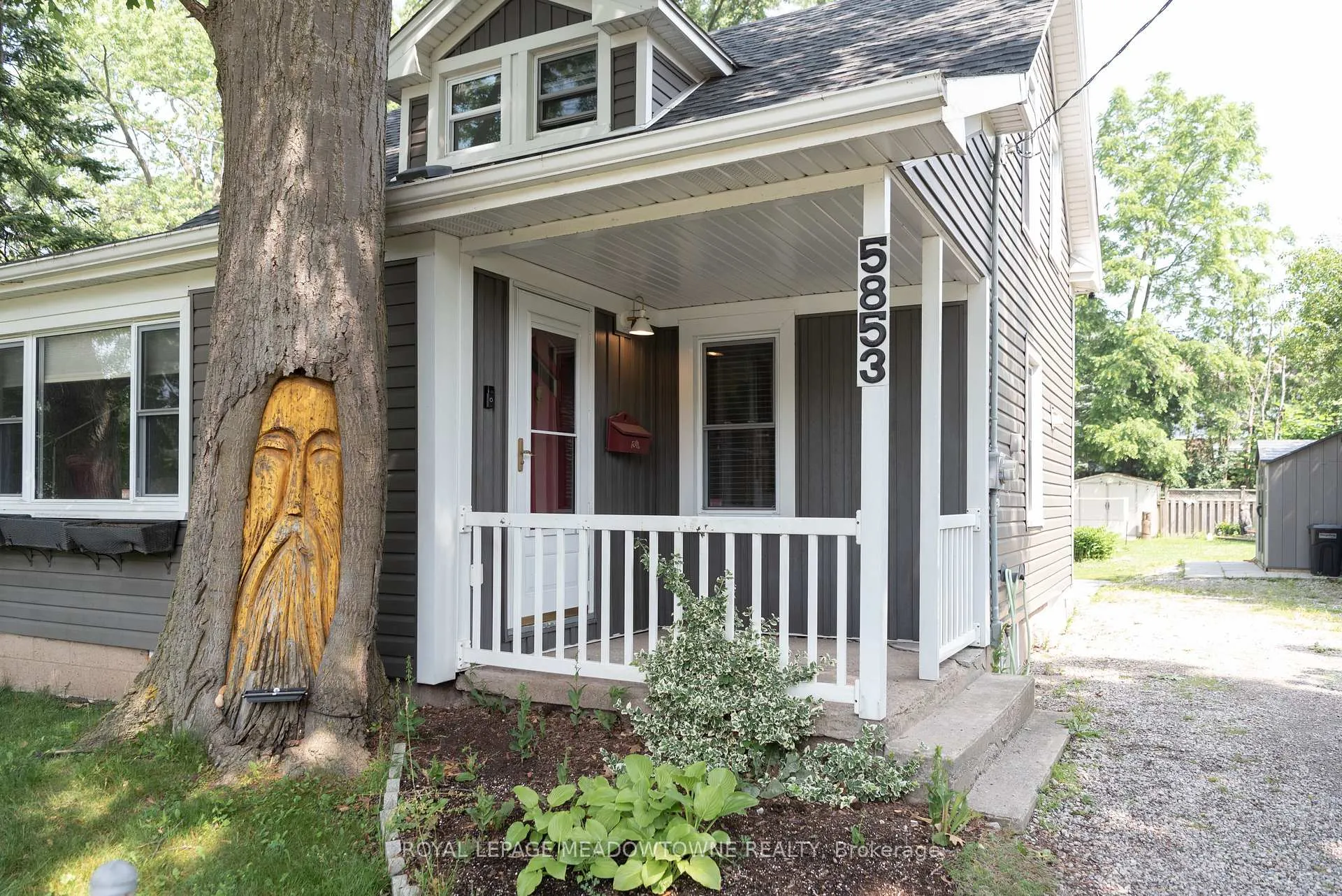 Front of 5853 Mcleod Road