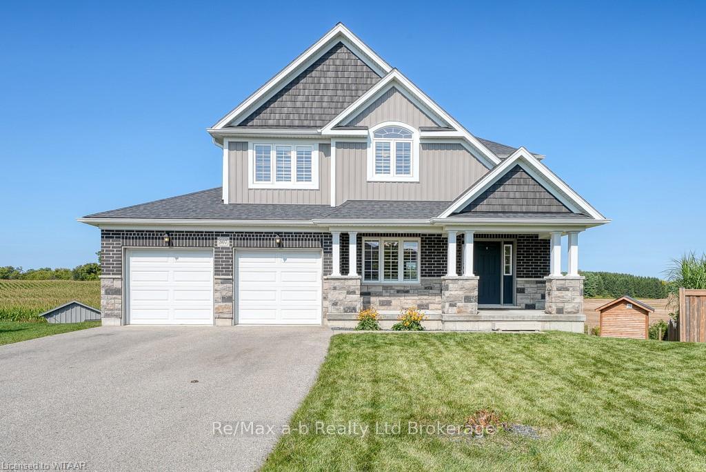 Front of 307 Poldon Drive