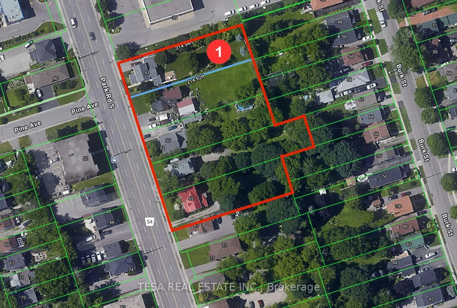 Front of 43 Park Road S