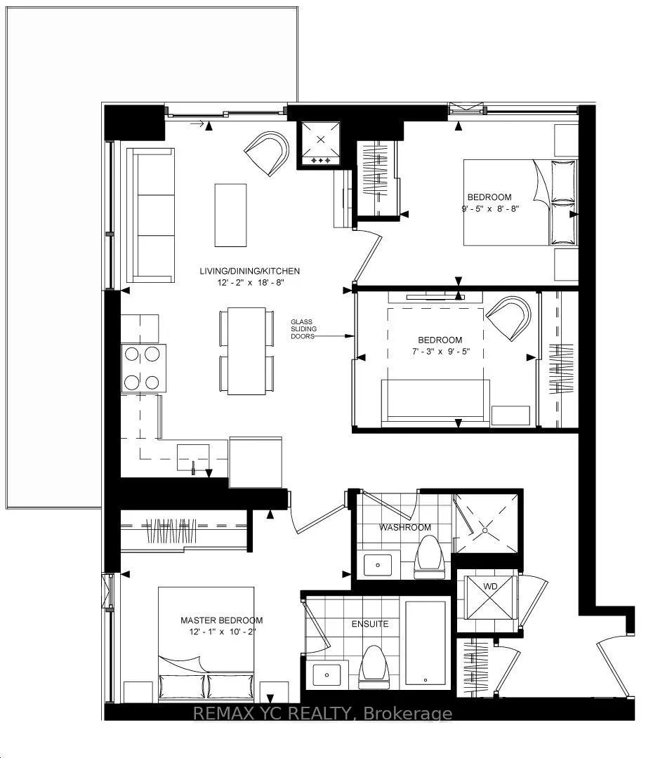 Front of Unit 1607, 25 Holly Street