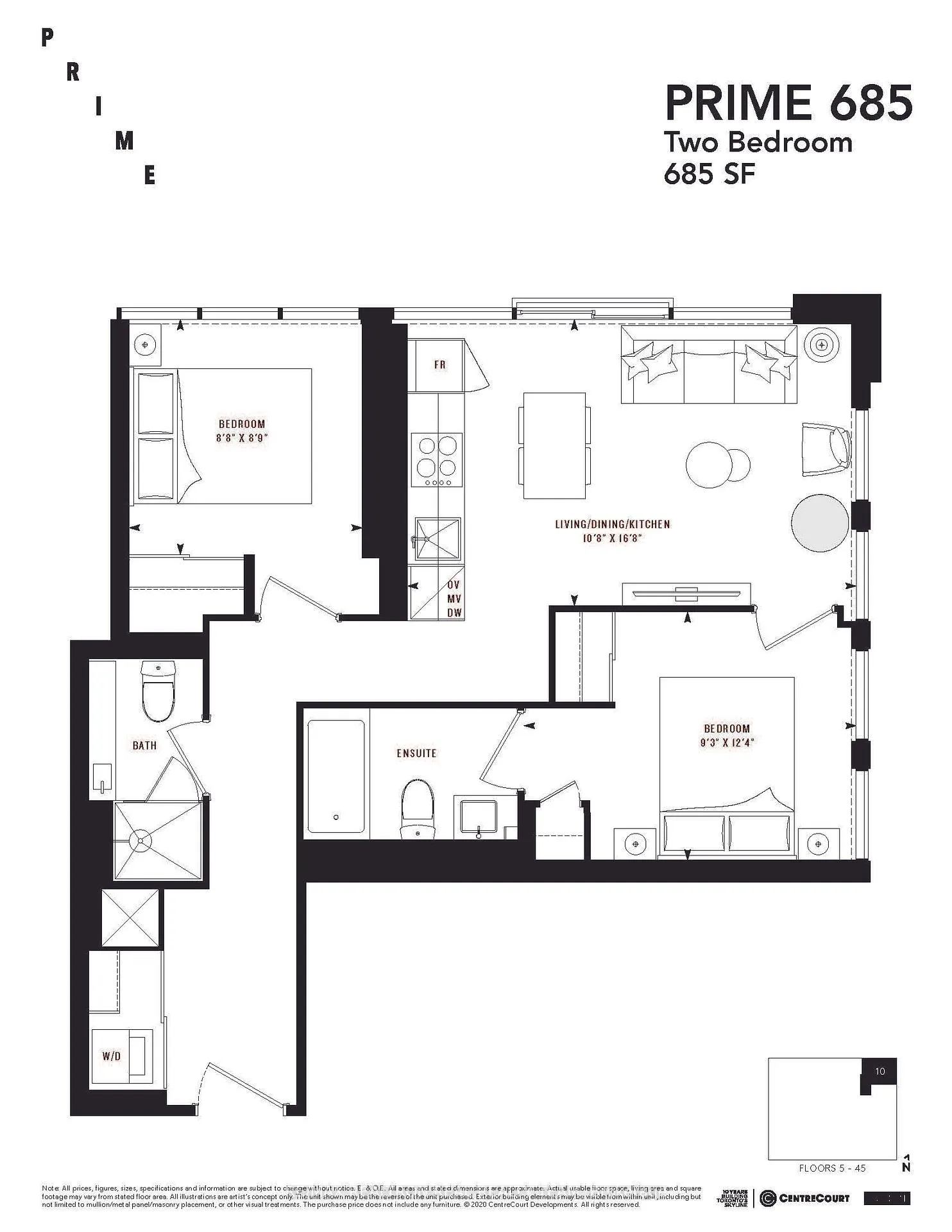 Front of Unit #2310, 319 Jarvis Street