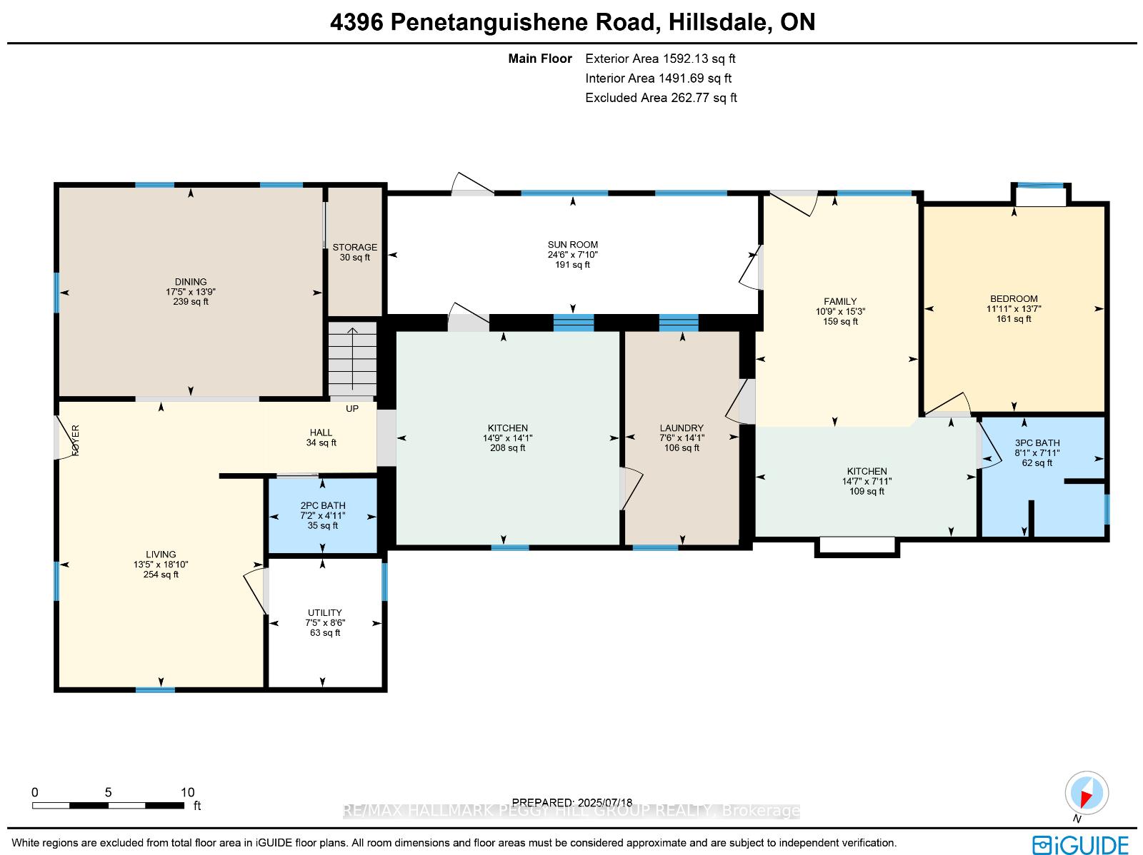 Front of 4396 Penetanguishene Road