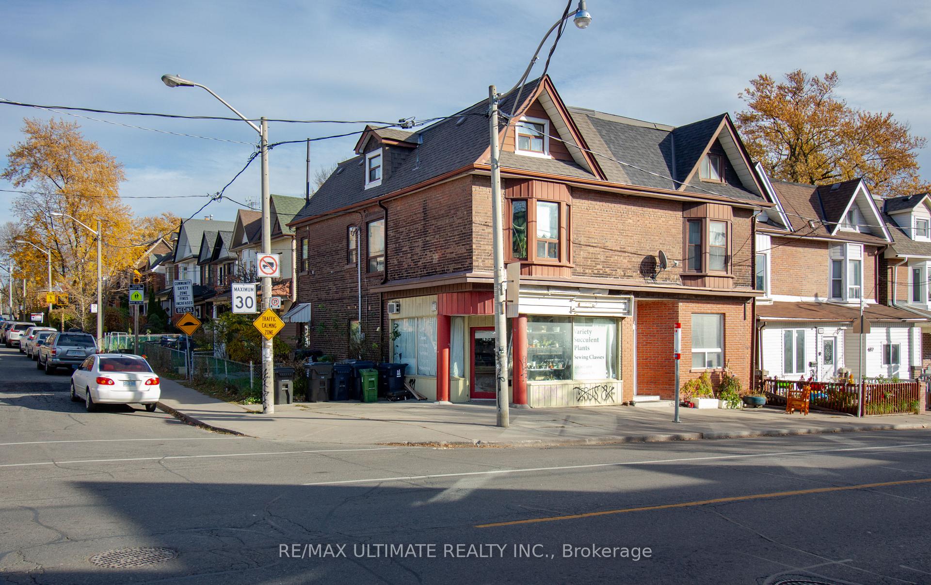 Front of 493 Carlaw Avenue