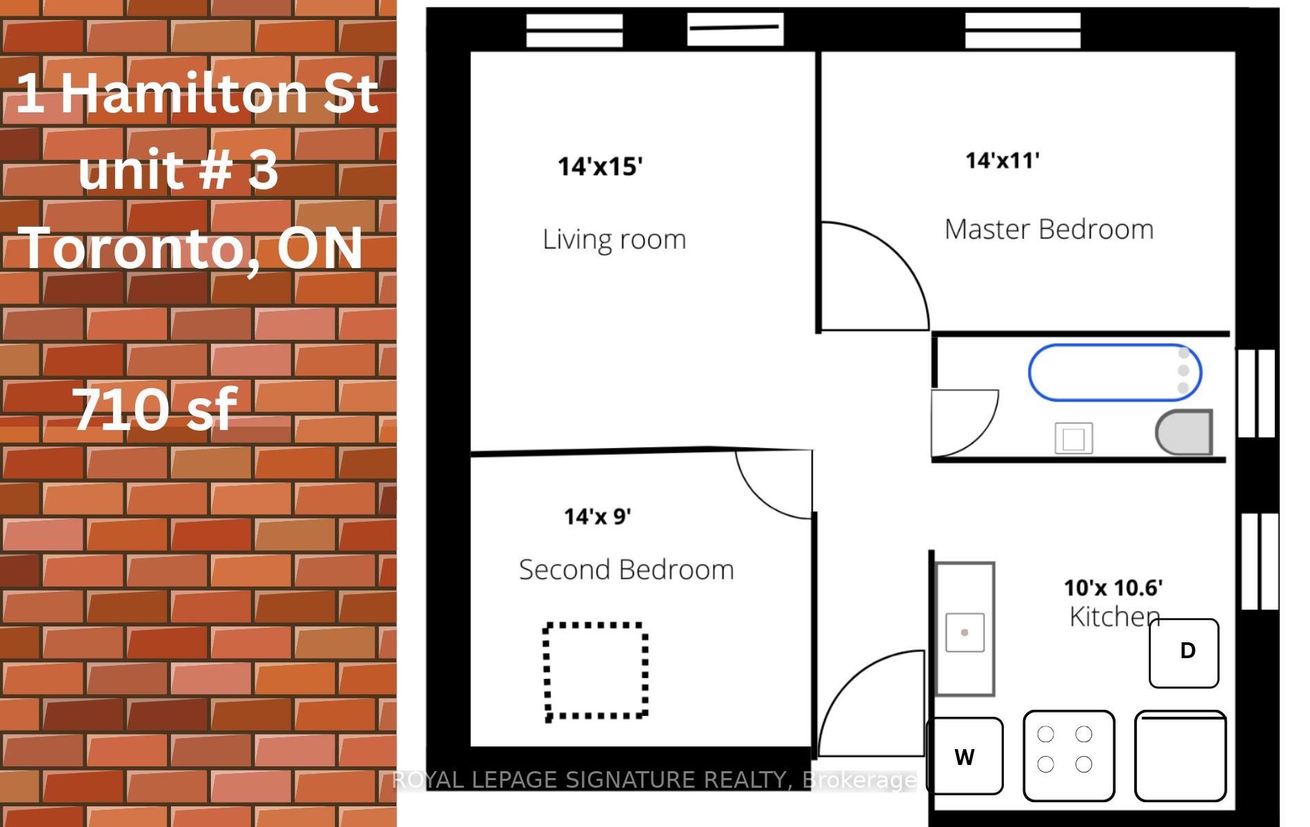Photo 2 of Unit 3, 1 Hamilton Street E, Toronto, South Riverdale — HOMEH