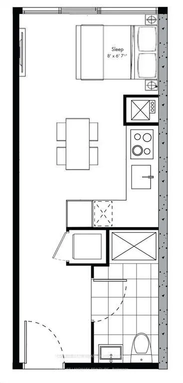 Front of Unit 1308, 195 Mccaul Street